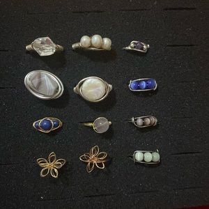 Hand made rings lot